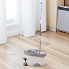 Foot-operated rotating mop and bucket set, 360° rotating floor cleaning system