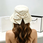 Women's Bow-Adorned Bucket Hat / Sun Hat