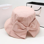 Women's Bow-Adorned Bucket Hat / Sun Hat