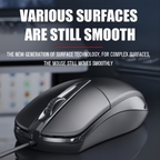 USB optical wired mouse, laptop, home office mouse, anti slip scroll wheel