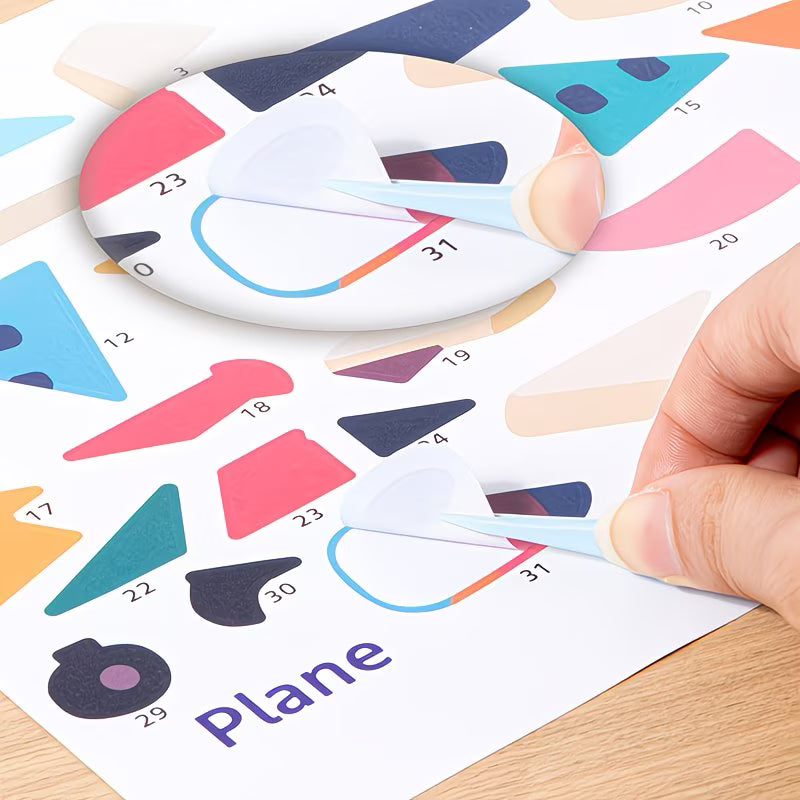 Sticker Puzzle Drawing Book