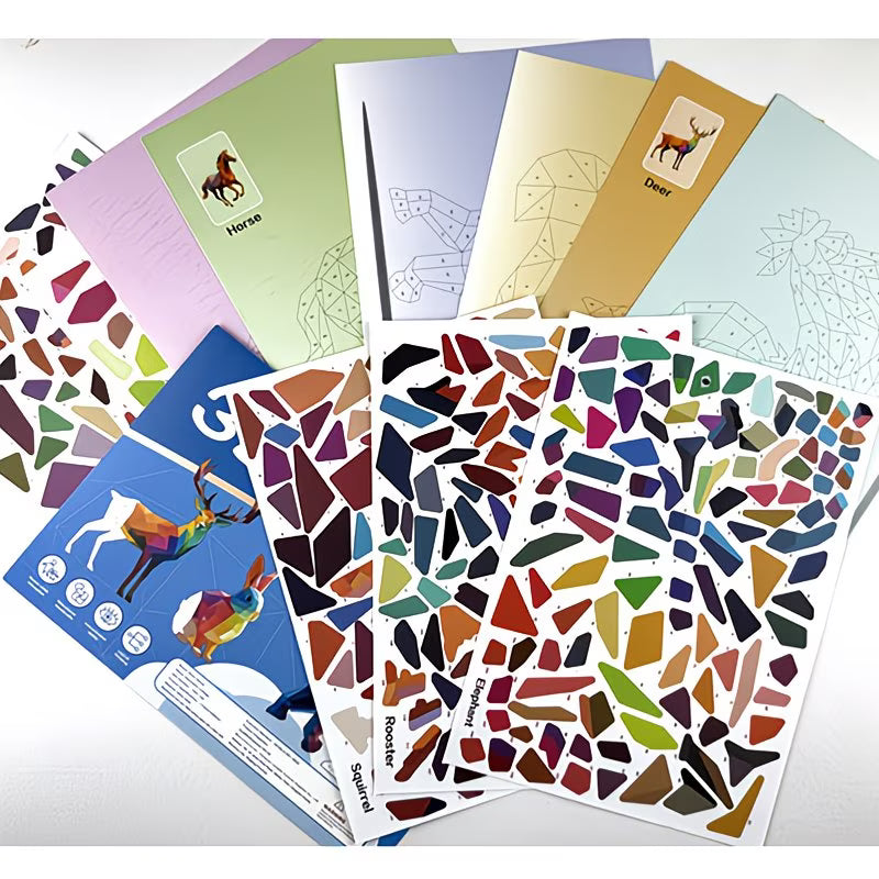 Sticker Puzzle Drawing Book