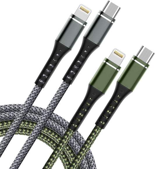 USB C to Lightning Cable 2 Pack 6FT iPhone Cable