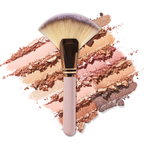 Single diamond shaped facial makeup brush