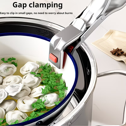 Stainless steel anti scald clip | Kitchen bowl elevator