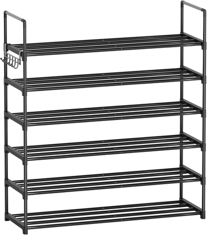6 Tier Shoe Rack, Tall Capacity 30 Pairs Shoe Storage