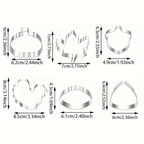 6-piece Thanksgiving Stainless Steel Cookie Mold Cake Baking DIY Tool Set