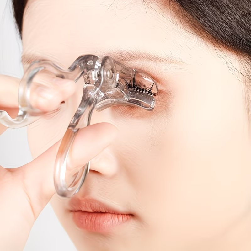 Portable borderless toothbrush style wide-angle sunflower eyelash curler