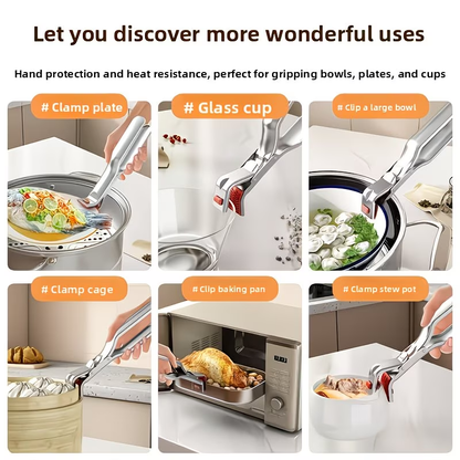 Stainless steel anti scald clip | Kitchen bowl elevator