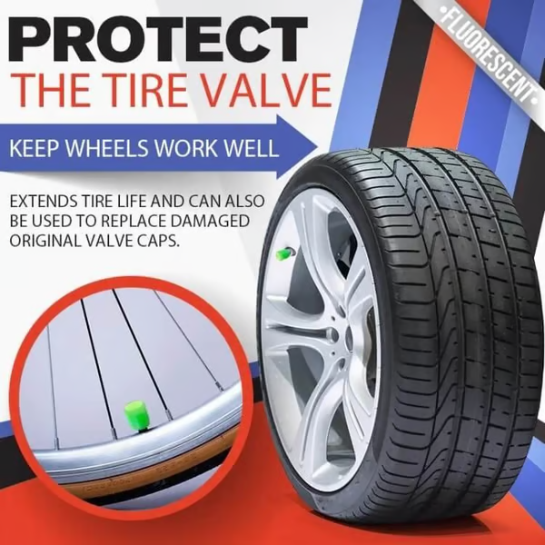 🚗Glow-in-the-Dark Tire Caps 💡