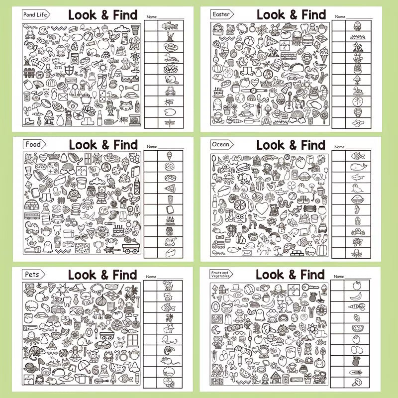 Children's Hidden Object Coloring Book
