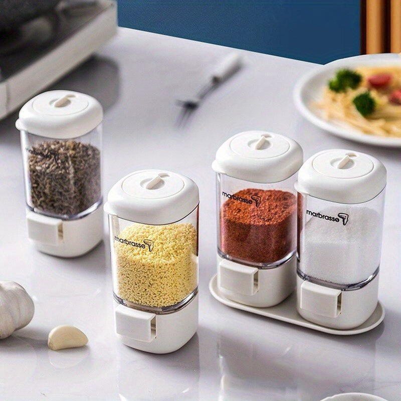 Measurable Salt Shaker Kitchen Seasoning Bottle Set
