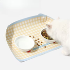 Pet Feeding Mat | Non-Slip Cat and Dog Bowl Mat, Size Adjustable