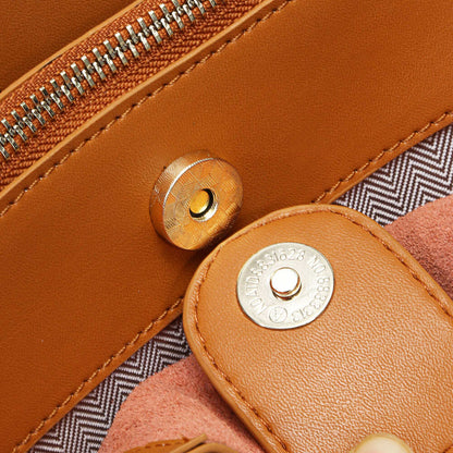 Women Genuine Leather Shopping Shoulder Bags