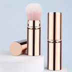 1 gold tube convenient retractable multi-purpose makeup brush