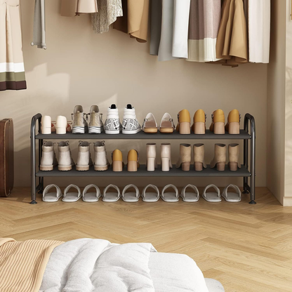 2-Tier Shoe Rack, Shoe Storage Organizer