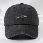 High-quality shark embroidered baseball cap