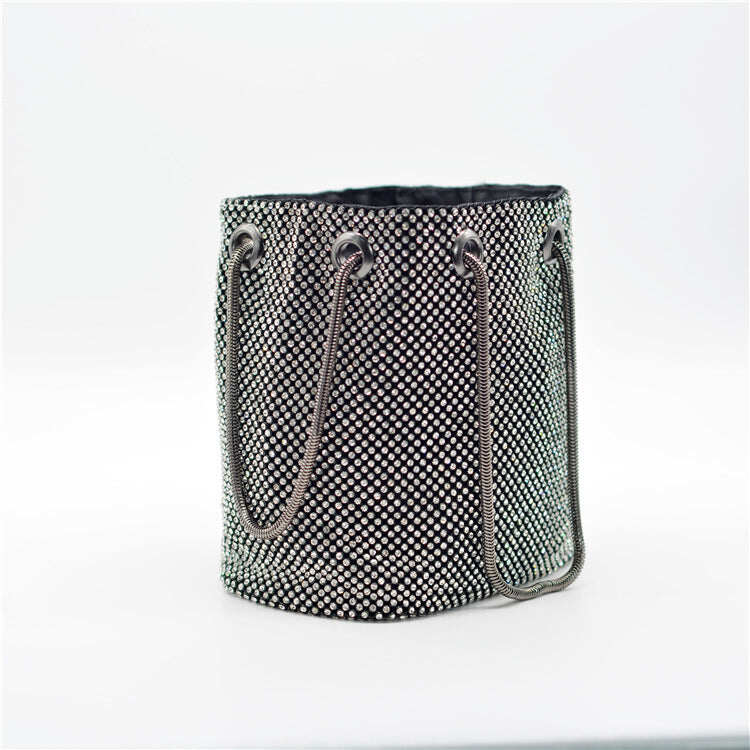 Bucket Clutch Bag Golden Evening Purse sac a bandouliere