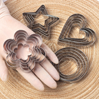 20-piece stainless steel cookie cutter set, stainless steel baking molds