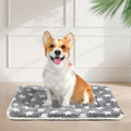 Dog crate mattress, super soft pet bed, cute star pattern, washable.