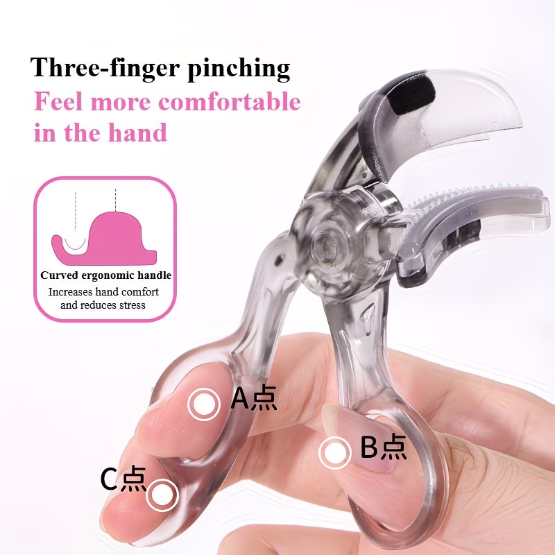 Portable borderless toothbrush style wide-angle sunflower eyelash curler