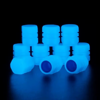 🚗Glow-in-the-Dark Tire Caps 💡