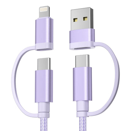 For iPhone 17 16 Pro 4 in 1 USB C Charger Cable