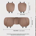 Nappa Car Seat Cushions, Front and Rear Seat Covers, Breathable and Form-Fitting, Four-Season Seat Covers, Car Interior Accessories