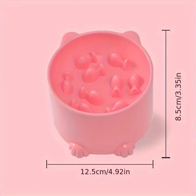 Anti-choking slow-feeding bowl, suitable for small and medium-sized cats and dogs