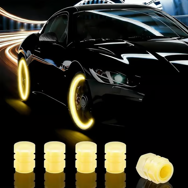 🚗Glow-in-the-Dark Tire Caps 💡