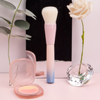 1pc Highlighter Brush With Wooden Handle Multifunctional Professional Face Blush Makeup Brush