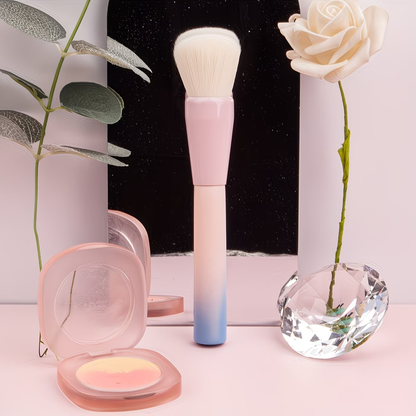 1pc Highlighter Brush With Wooden Handle Multifunctional Professional Face Blush Makeup Brush