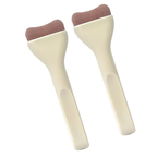 Nylon bristles, ABS plastic handle, ideal for facial and body makeup, suitable for all skin types