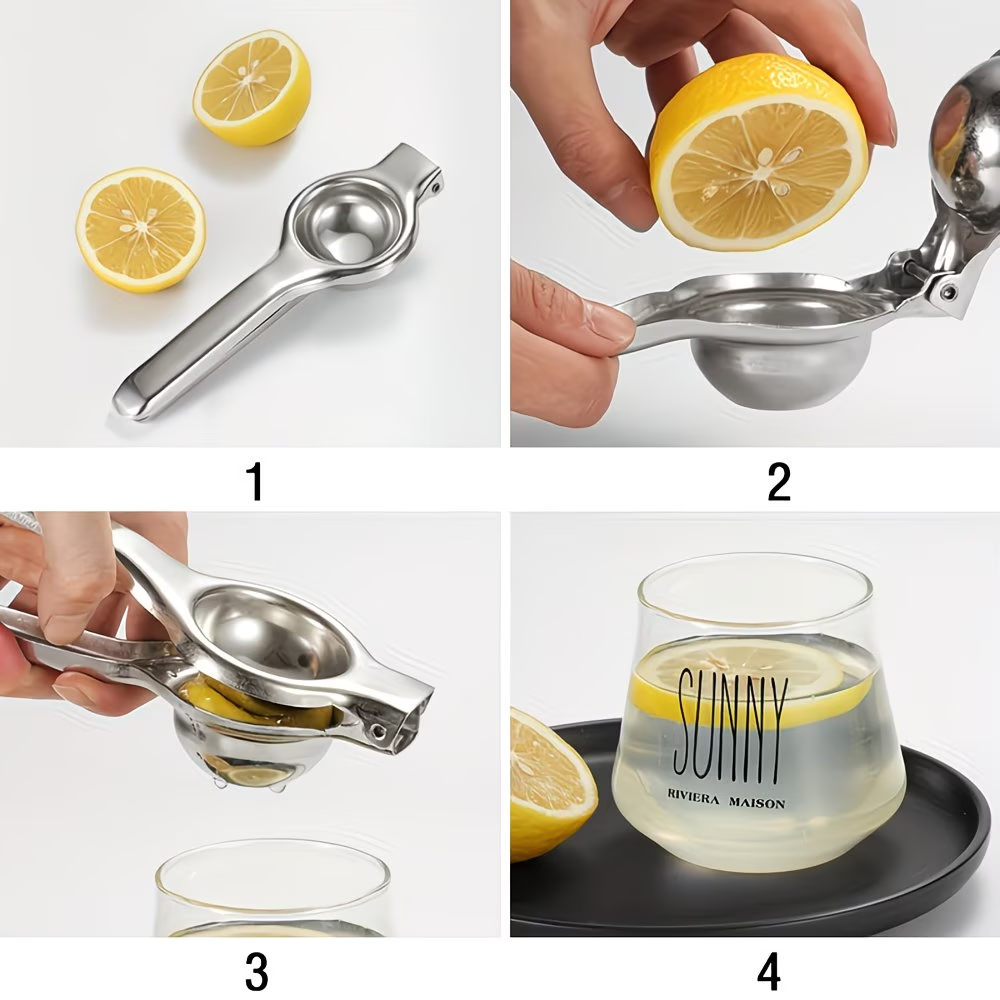 1 stainless steel lemon machine - manual high-efficiency juicer