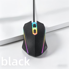 Ergonomic design, black with multi-color lighting, suitable for esports and business use