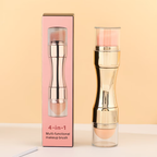 4-in-1 double-sided multifunctional makeup brush with 4 brush heads