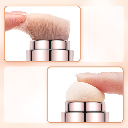 4-in-1 double-sided multifunctional makeup brush with 4 brush heads