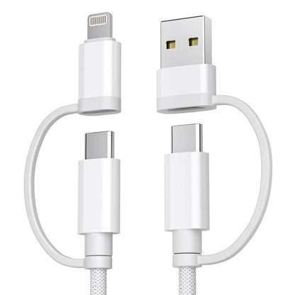 For iPhone 17 16 Pro 4 in 1 USB C Charger Cable