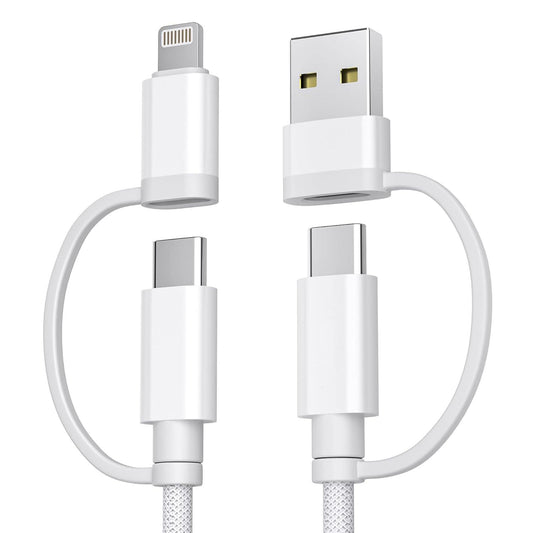 For iPhone 17 16 Pro 4 in 1 USB C Charger Cable