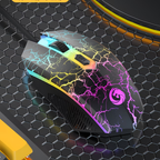Ergonomic design, black with multi-color lighting, suitable for esports and business use