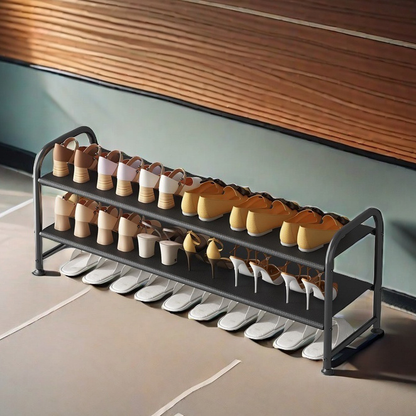 2-Tier Shoe Rack, Shoe Storage Organizer