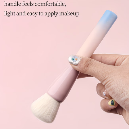 1pc Highlighter Brush With Wooden Handle Multifunctional Professional Face Blush Makeup Brush