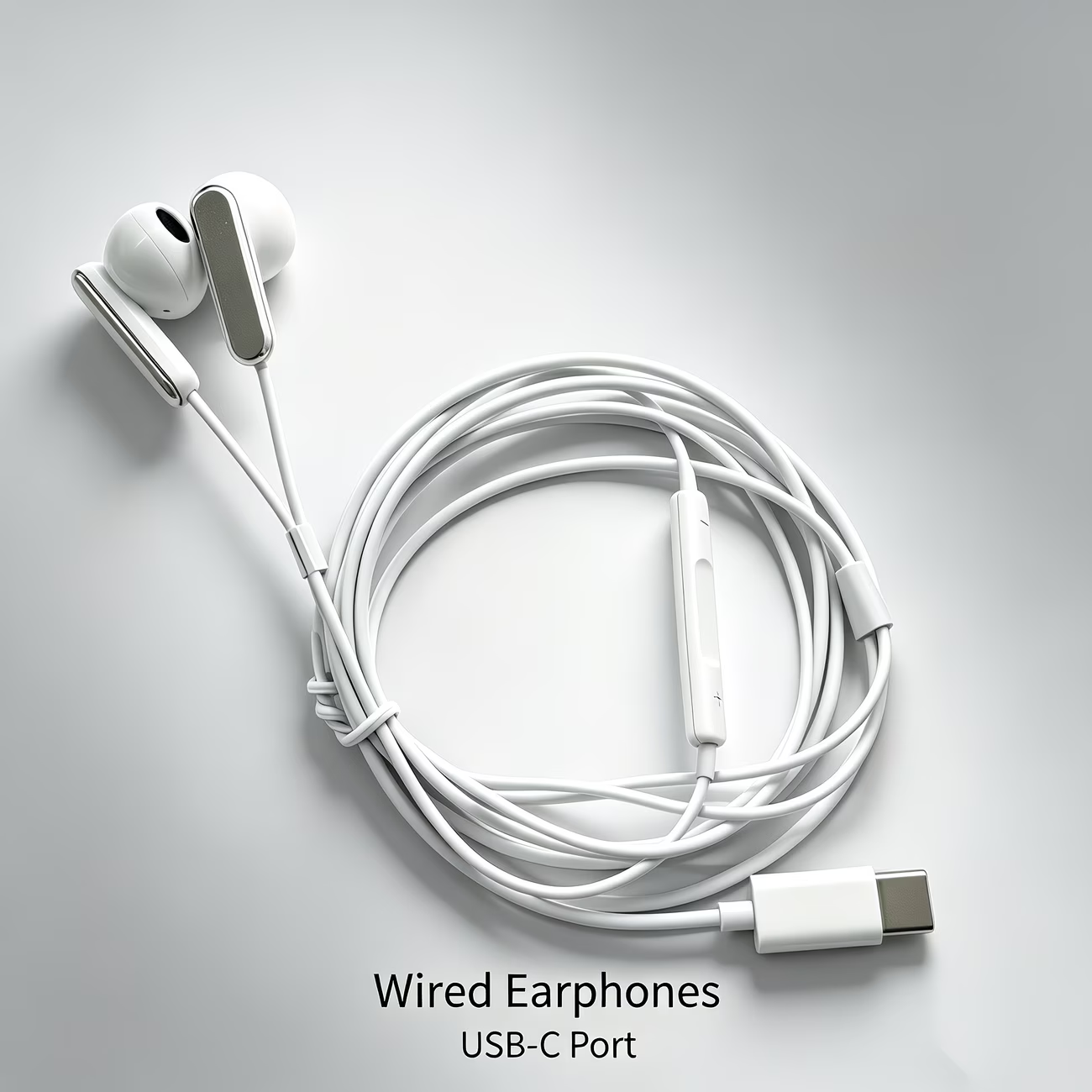 Wired earphones with high compatibility and direct connection design. Online microphone