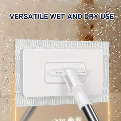 7-piece set (1 mop and 6 random cleaning cloths) hands-free mop, suitable for both wet and dry use.