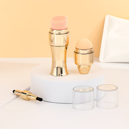 4-in-1 double-sided multifunctional makeup brush with 4 brush heads