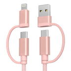 For iPhone 17 16 Pro 4 in 1 USB C Charger Cable