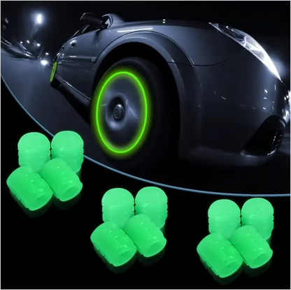 🚗Glow-in-the-Dark Tire Caps 💡