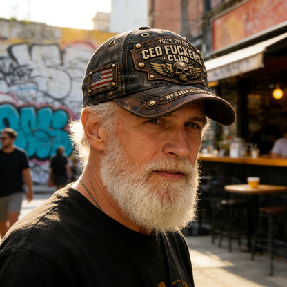 ❤️Old Fuckers Club Handmade Vintage Baseball Cap