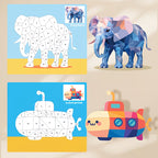 Sticker Puzzle Drawing Book