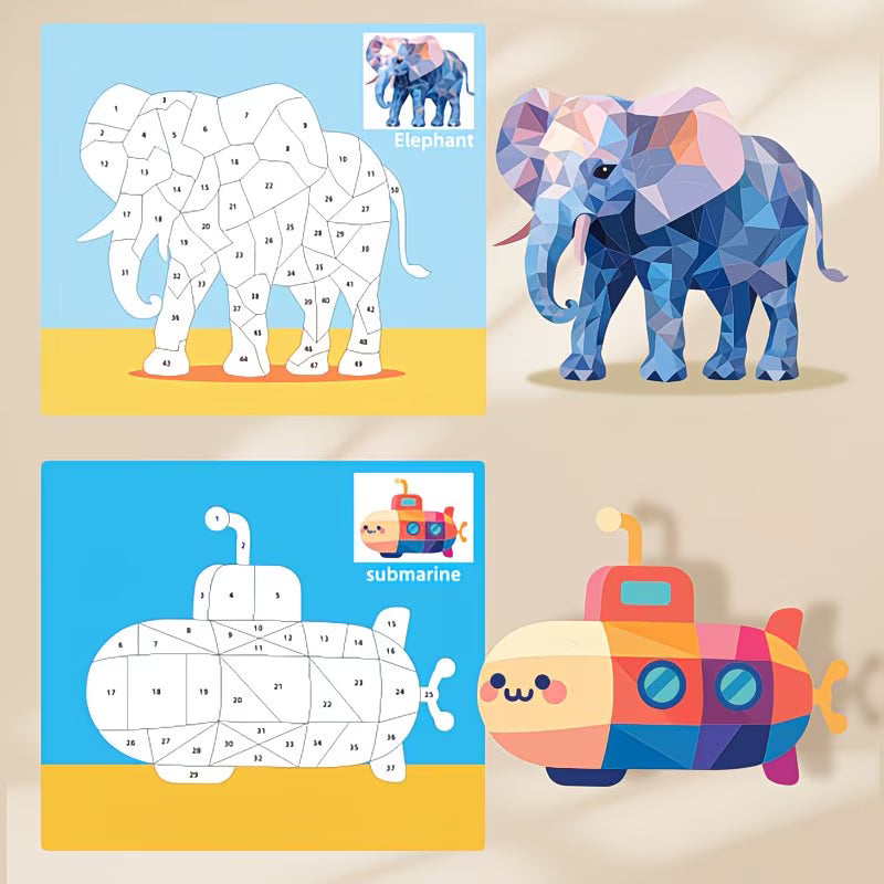 Sticker Puzzle Drawing Book